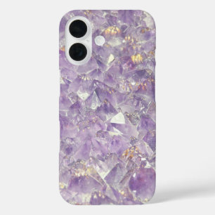 Funda iPhone 16 Resplandor de amatista dorada