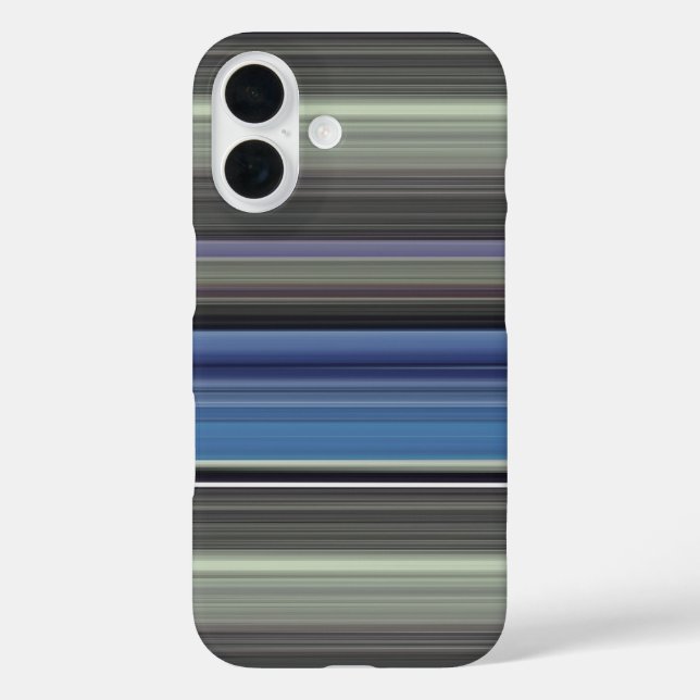 Funda iPhone 16 Resumen #1: Azul y gris (Reverso )