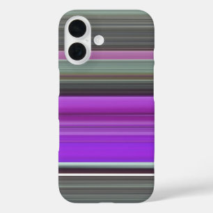 Funda iPhone 16 Resumen #1: Estuche para iPhone púrpura y gris Fun