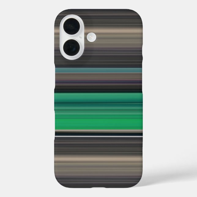 Funda iPhone 16 Resumen #1: Verde y gris (Reverso )