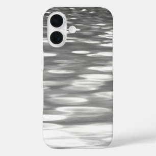 Funda iPhone 16 Resumen #3: Brillo gris plateado