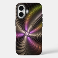 Resumen brillante Trippy Colorido arte fractal 3D