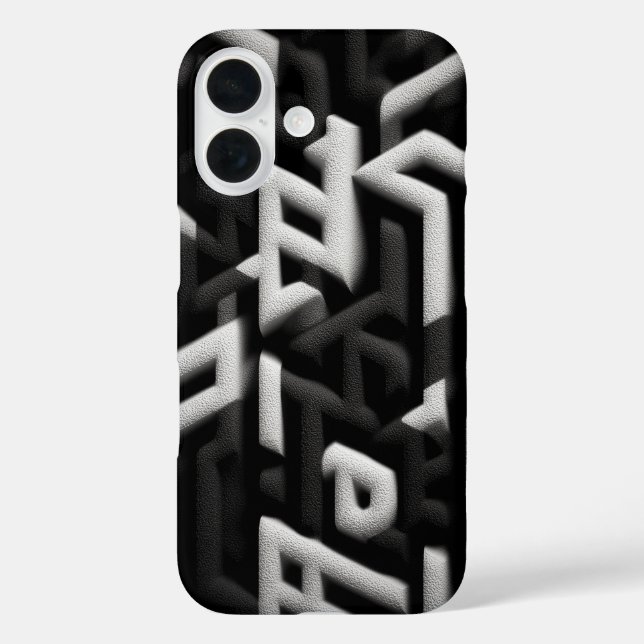 Funda iPhone 16 Resumen de arte (Reverso )