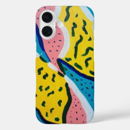 Funda iPhone 16 Resumen de arte mariposa