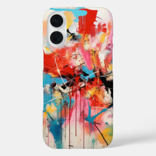 Funda iPhone 16 Resumen de colores de arte