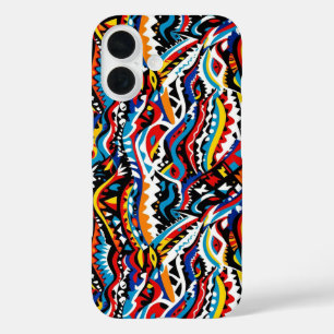 Funda iPhone 16 Resumen de diseño de patrones geométricos 36 - Est