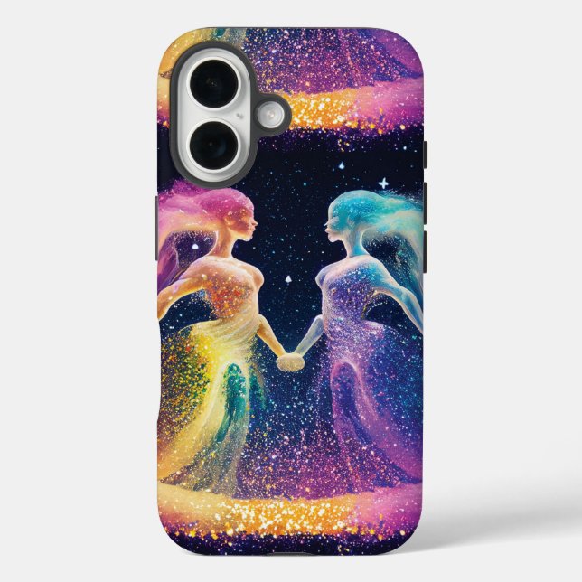 Funda iPhone 16 Resumen de los sueños de la galaxia espacial de lo (Reverso )