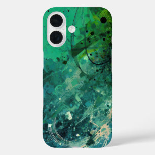 Funda iPhone 16 Resumen de ruido verde