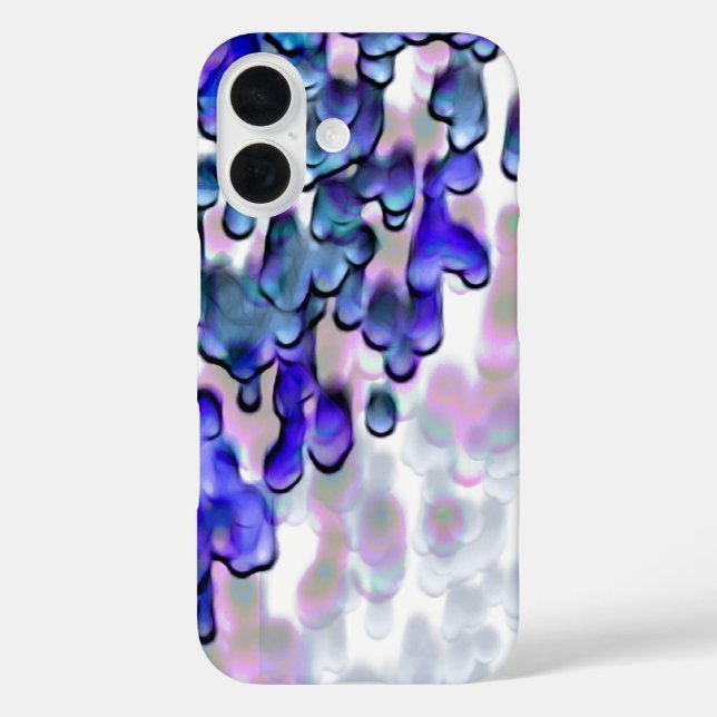 Funda iPhone 16 Resumen del efecto derretimiento azul de Guay (Reverso )