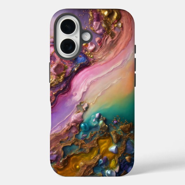 Funda iPhone 16 Resumen Estuche para teléfono Dreamscape (Reverso )