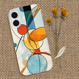 Funda iPhone 16 Resumen geométrico moderno