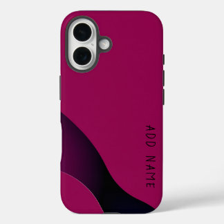 Funda iPhone 16 Resumen magenta minimalista