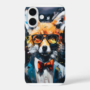 Funda iPhone 16 Resumen minimalista adecuado para Fox