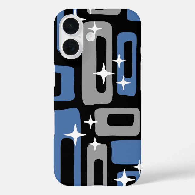 Funda iPhone 16 Resumen moderno Retro Mid Century (Reverso )