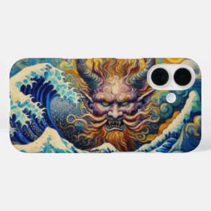 Funda iPhone 16 Resumen Ola Kanagawa Oni demon Van Gogh mix