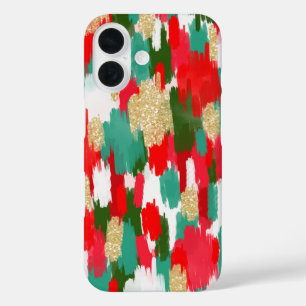 Funda iPhone 16 Resumen rojo y verde
