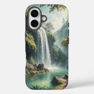 Funda iPhone 16 Retiro de cascada encantado