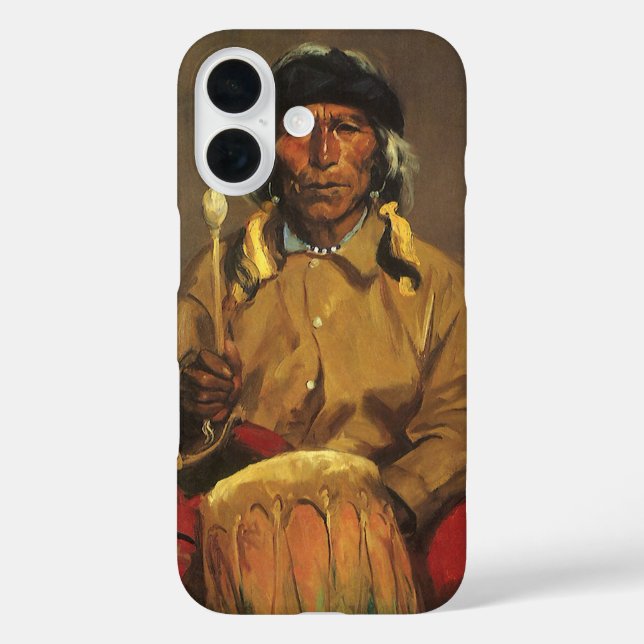 Funda iPhone 16 Retrato de Dieguito Roybal por Robert Henri (Reverso )