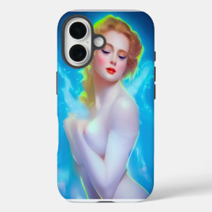 Funda iPhone 16 Retrato de diosa etérea - Fantasía surrealista
