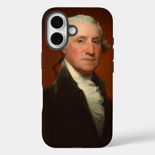 Funda iPhone 16 Retrato de George Washington (Reverso )