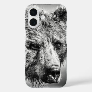 Funda iPhone 16 Retrato de oso pardo