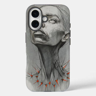 Funda iPhone 16 retrato emocional con espina