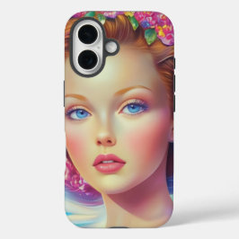 Funda iPhone 16 Retrato etéreo de la corona