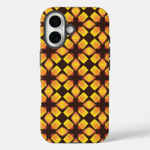 Funda iPhone 16 Retro cálido Naranja marrón de los años 70
