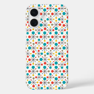 Funda iPhone 16 Retro de cosecha moderna de mediados del siglo XX 