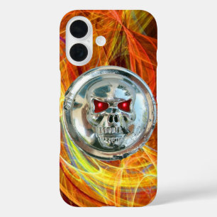 Funda iPhone 16 RIDERS DE LLAMADAS Naranja Amarillo Swirtal Swirls