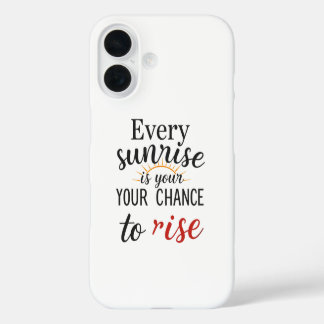 Funda iPhone 16 Rise and Shine: Abrazando cada nuevo día