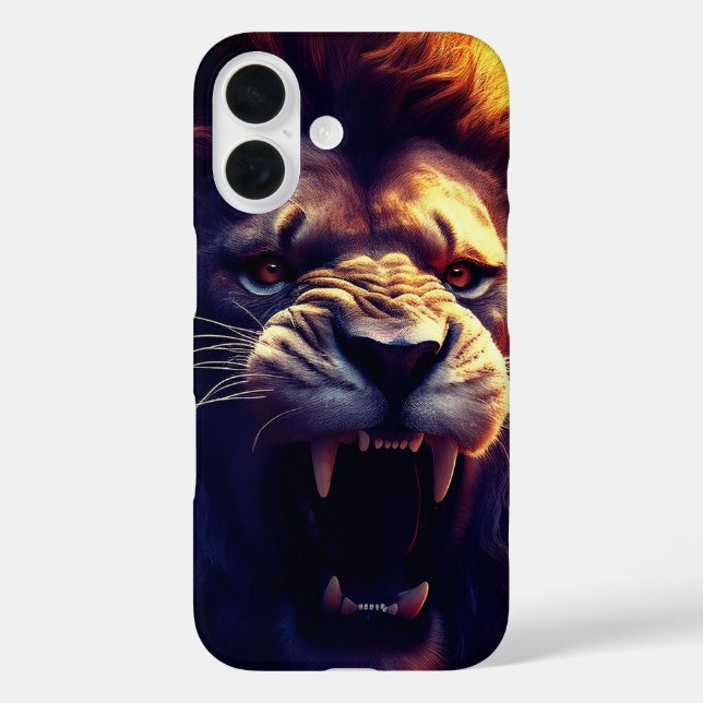 Funda iPhone 16 Roaring Lion (Reverso )