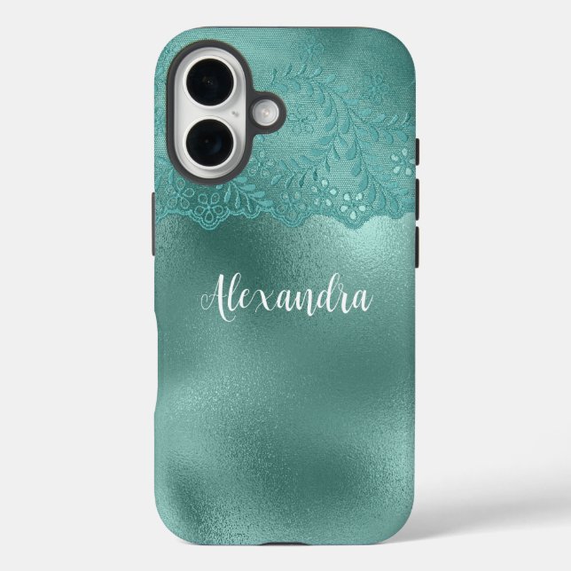 Funda iPhone 16 Robin Egg Green (Reverso )