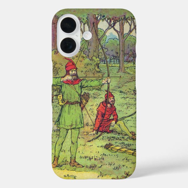 Funda iPhone 16 Robin Hood en el bosque (Reverso )