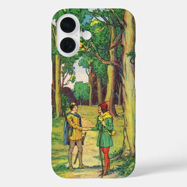 Funda iPhone 16 Robin Hood y Little John (Reverso )