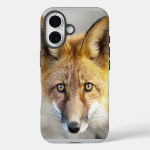Funda iPhone 16 Rojo Fox Face, Cierre