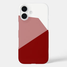 Funda iPhone 16 Rojo rosa y blanco