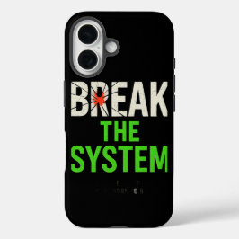 Funda iPhone 16 Romper el sistema - Motivación audaz