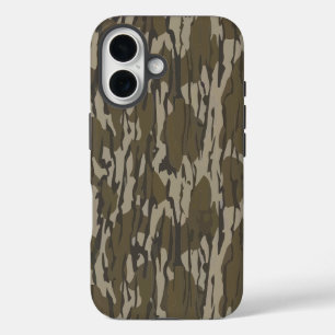 Funda iPhone 16 Ropa y equipo de caza camuflado Bottom Lands para 