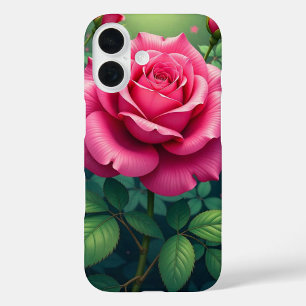 Funda iPhone 16 Rosa de jardín rosado