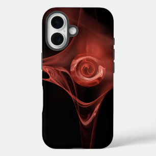 FUNDA iPhone 16 ROSA FRACTAL ANTIGUO ROJO ROJO ROJO