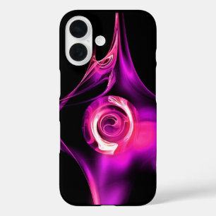 Funda iPhone 16 Rosa FRACTAL BLANCO PURPLE