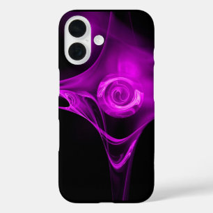 FUNDA iPhone 16 ROSA FRACTAL VIOLETA PÚRPURA