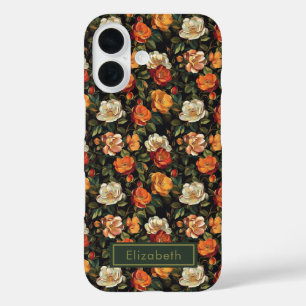 Funda iPhone 16 Rosa linda Rosa de nombre personalizado  