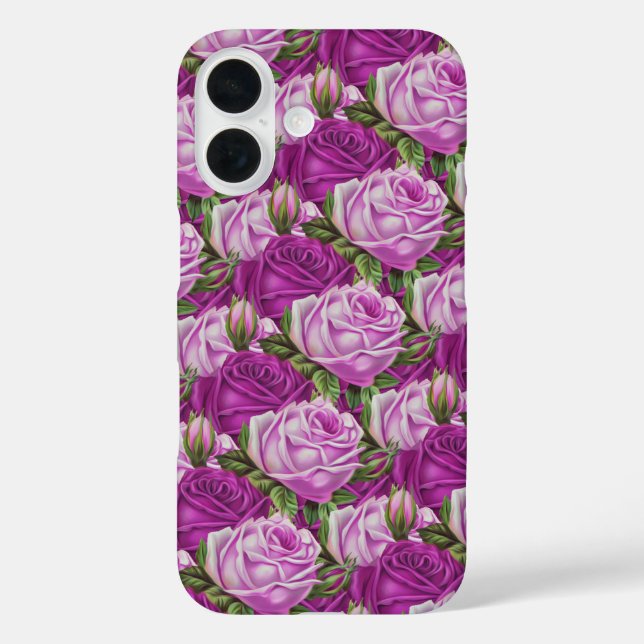 Funda iPhone 16 Rosas (Reverso )