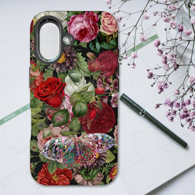 Funda iPhone 16 Rosas Boho 2 (Subido por el creador)