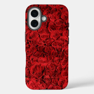 Funda iPhone 16 Rosas Rojas