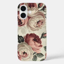 Funda iPhone 16 rosas románticos