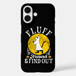 Funda iPhone 16 Rumbo a Halloween de Terror de Gato y Pelusa