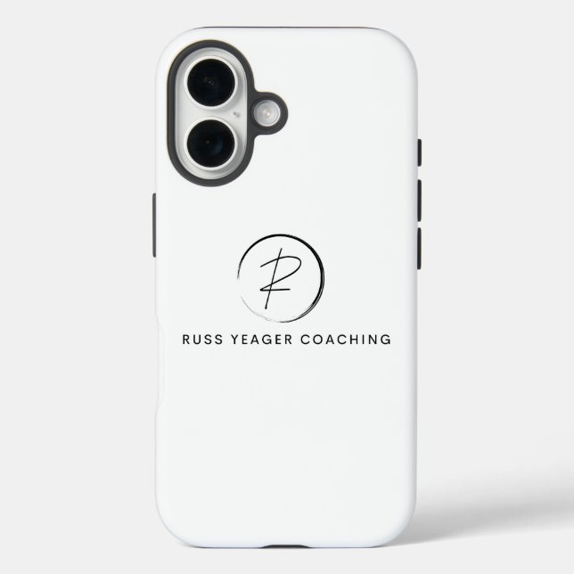 Funda iPhone 16 Russ Yeager Coaching Signature Logo (Reverso )
